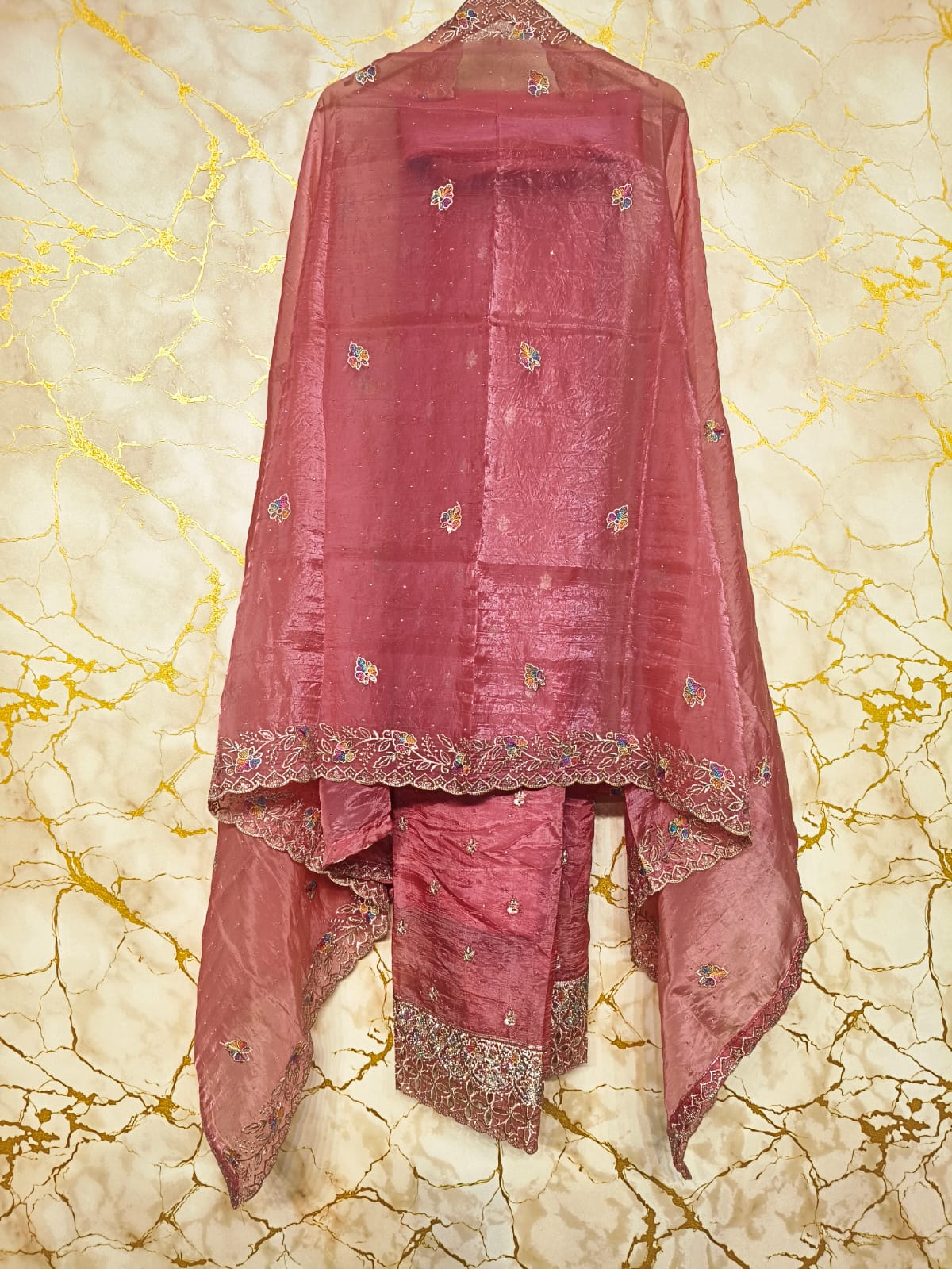 Premium Handwork Embroidered Designer Suit Set with Elegant Dupatta – Festive, Wedding &amp; Party Wear