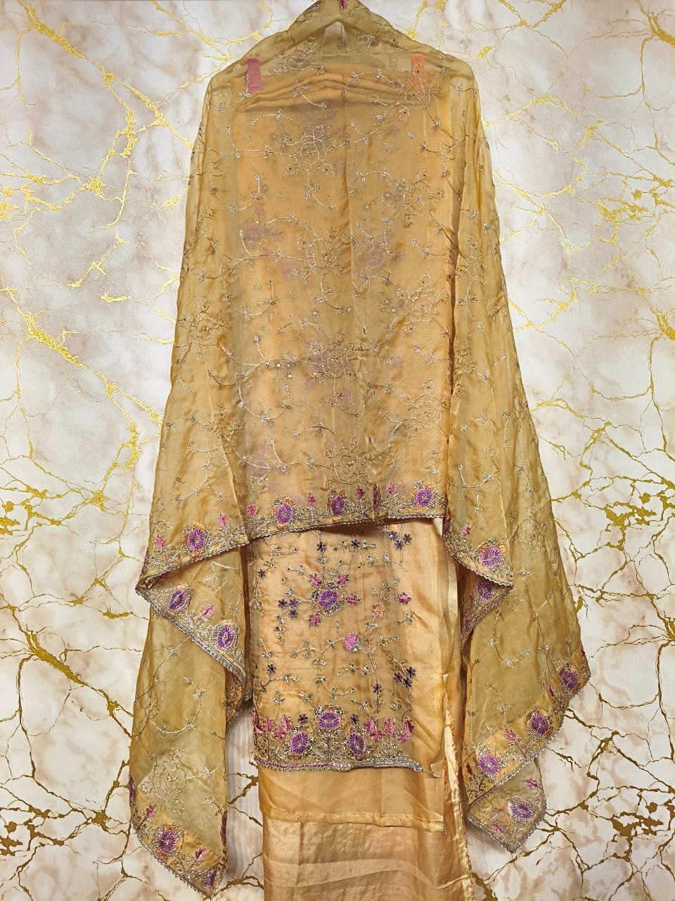 Luxury Handwork Embroidered Designer Suit Set with Elegant Dupatta – Premium Festive, Wedding &amp; Party Wear