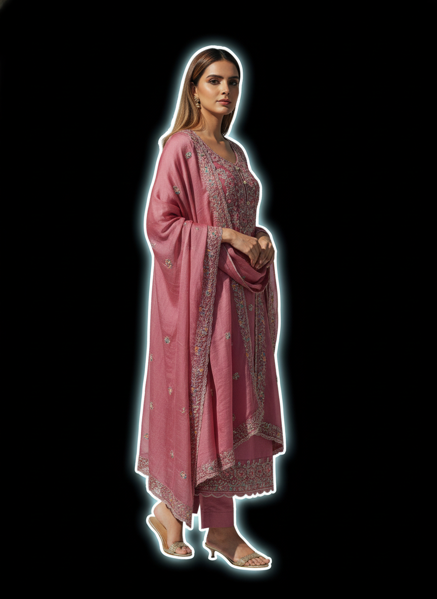 Premium Handwork Embroidered Designer Suit Set with Elegant Dupatta – Festive, Wedding &amp; Party Wear