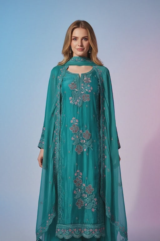 Premium Handwork Embroidered Designer Suit Set